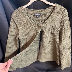 Army green knit cardigan BANANA REPUBLIC